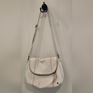 The Sak Deena Fold Over Flap Leather Crossbody Purse